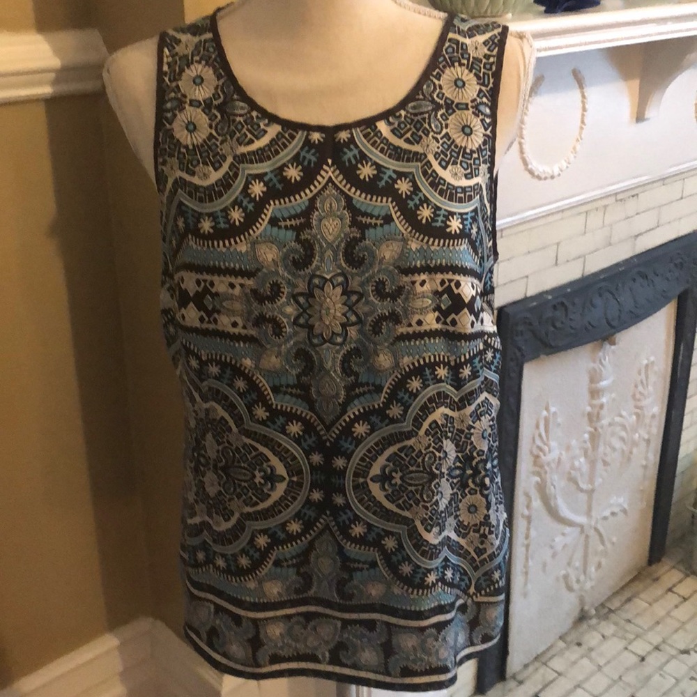 Silk Sleeveless Top